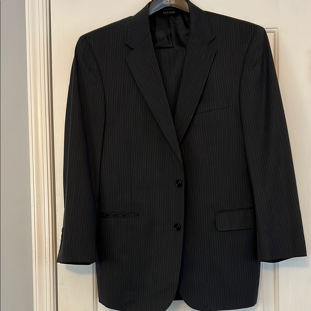Dark Navy Pinstripe Suit